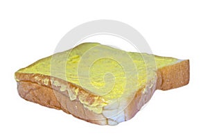 White bread with margarine