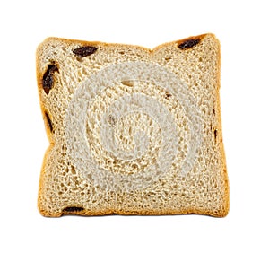 White bread with raisin