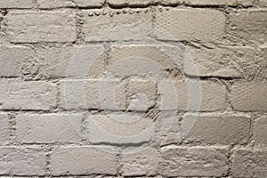 Brick white wall