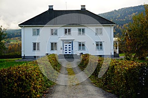 White brick house, Norway