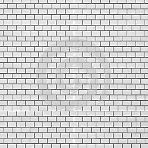 White brick tile wall