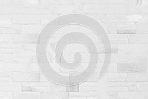 White brick wall art concrete or stone texture background in wallpaper limestone abstract paint to flooring and homework/Brickwork