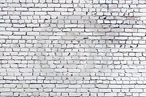 White brick wall background