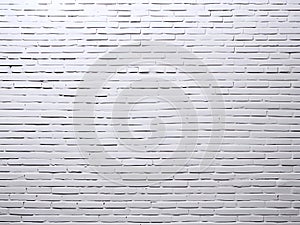 White brick wall background, brick wall texture
