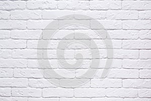 White brick wall background close