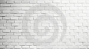 white brick wall background with empty space for design element. generative AI