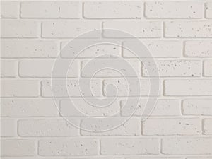 White brick wall, background foe your design.