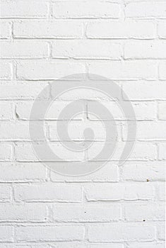 White brick wall background texture