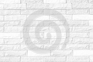 White brick wall background/white brick wall texture of modern ideal for background and used in interior design.
