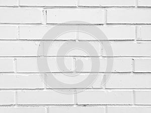 White brick wall closeup textured background