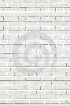 White brick wall. Grunge old brick room textured background for wallpaper and graphic web design. Surface of gray brick