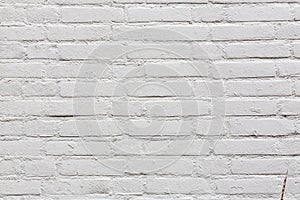 White brick wall grunge texture background