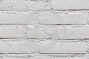 White brick wall grunge texture background