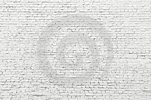 White brick wall, old surface texture of stone blocks