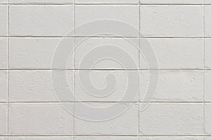 White brick wall for pattern and background