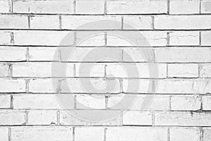 White brick wall pattern background
