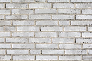 White brick wall pattern background, close up