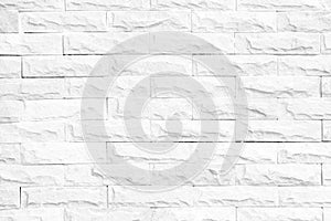 white brick wall pattern of modern style design decorative uneven