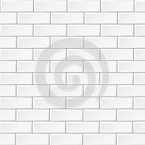 White brick wall rectangles