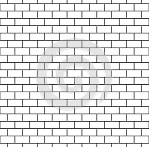 White Brick Wall Seamless Pattern