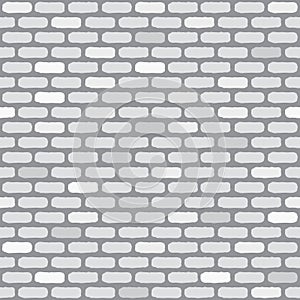 White brick wall. Seamless pattern.