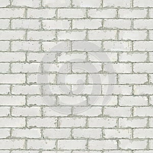 White Brick Wall. Seamless Texture.