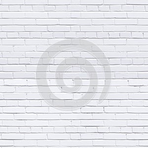 White brick wall seamless texture