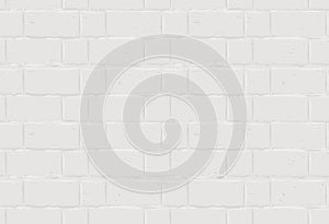 White brick wall. Seamless texture background