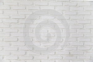 White brick wall texture for background