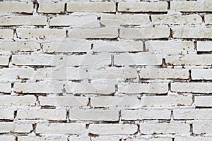 White brick wall texture background