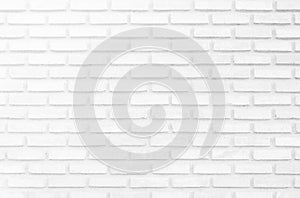 White brick wall texture background.