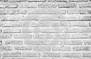 White brick wall texture background