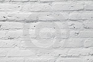 White brick wall texture for background