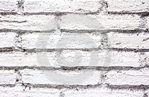 White brick wall texture for a background