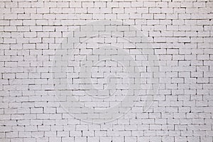 White brick wall texture or background