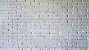 White brick wall texture or background.