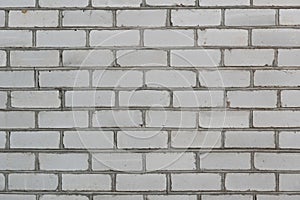 White brick wall texture or background. copy space