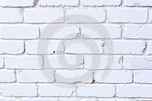 White brick wall texture. Background with copy space for design