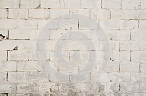 White Brick Wall Texture for Background and Design Art Work