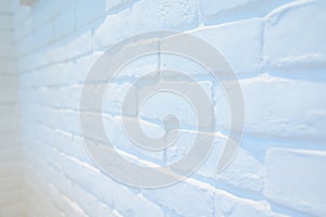 white brick wall texture background, interior design