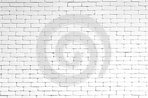 White brick wall texture background. Surface texture masonry bright cleaned brickwork.