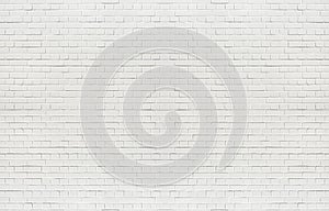 White brick wall texture background, texture of whitened masonry wall for background. photo