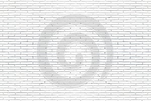 White brick wall texture for background or wallpaper.