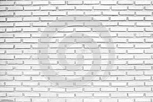 White brick wall texture of modern ideal for background and used in interior design.