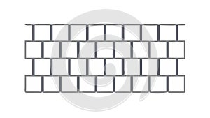 White Brick Wall Texture Pattern, Classic Architectural Background, vector design Generative AI