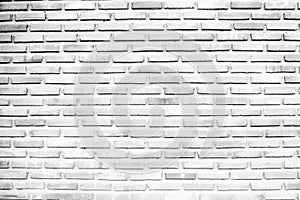 White brick wall texture used to make background suitable for interior and exterior home.