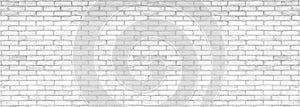 White brick wall texture used to make background suitable for interior and exterior home