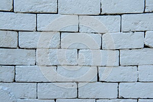 Background of white brick wall photo