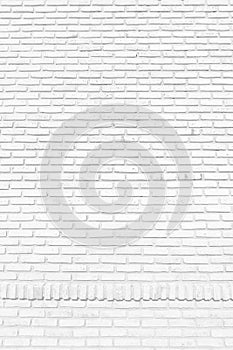 White brick walls that are not plastered background and texture. The texture of the brick is white. Background vertical of empty