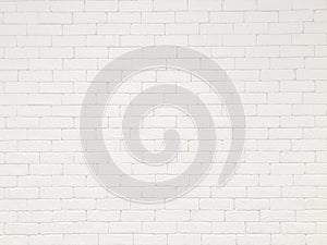 White bricks and concrete texture for pattern abstract background.